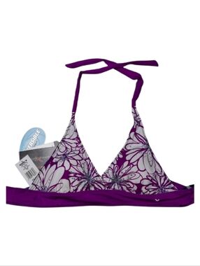 ZeroXposur Bikini Top Reversible Halter NWT SZ 12
